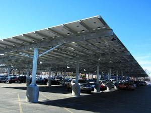 Sistema de montagem de garagem solar