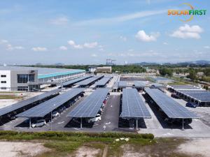 Garagem em balanço de aço SolFirsTech