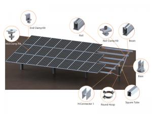 SolFirsTech PHC PILE GROUND MOUNT - LIGA DE ALUMÍNIO