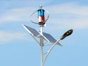 Iluminação pública híbrida eólica-solar