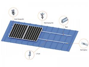 Suporte de teto metálico SolFirsTech - Pé em L