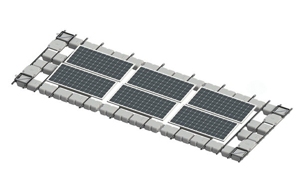Montagem Solar Flutuante