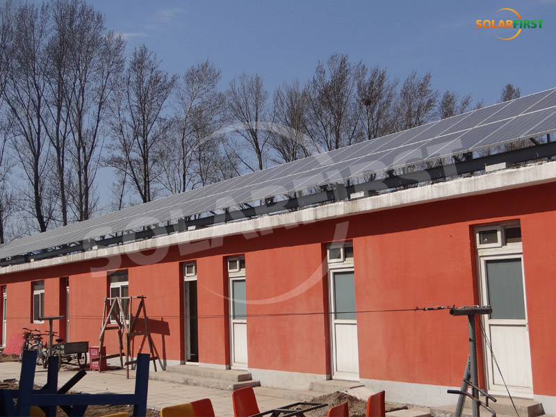 Projeto de suporte de telhado de aço de Shandong 20KW