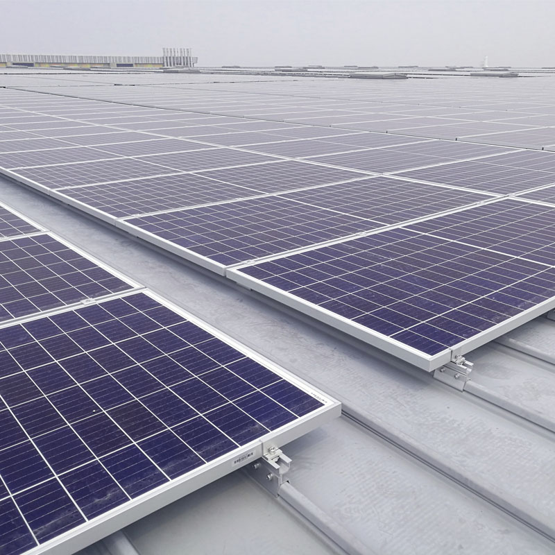 Projeto de telhado com trava de grampo de trilho mini de 4 MW na Malásia em 2019