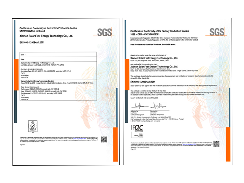Xiamen SolFirsTech passou na certificação UKCA