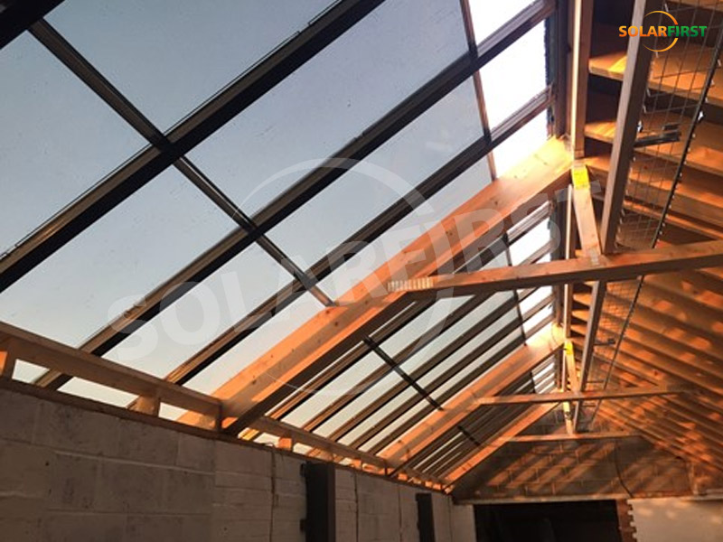 Projeto BIPV de telhado transparente de Huntington