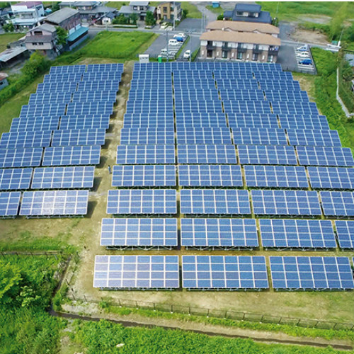 Projeto de energia solar terrestre de 2,6 MW localizado no Japão em 2017