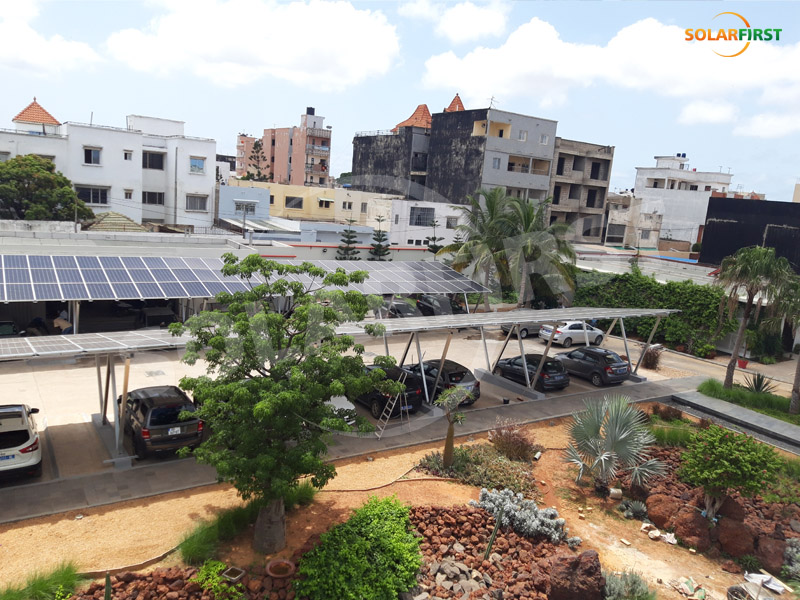 Projeto de Carport Fotovoltaico de 120 kW no Senegal