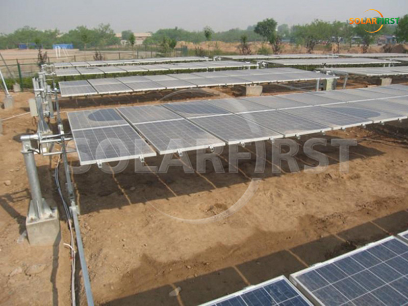 Projeto de rastreamento de eixo único plano de 600 kW em Qinghai