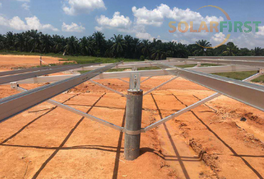 Projeto de montagem de pilha solar de 37 MW à beira-mar