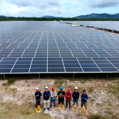 Projeto terrestre de 23,7 MW localizado na Malásia em 2018