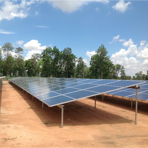 Projeto de usina solar de 4,3 MW na Tailândia em 2017