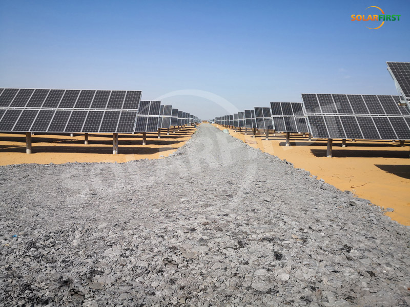 Projeto de rastreamento de eixo único plano de Yulin 55MW